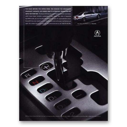 2000 Acura Road Before You Opens Wide Vintage Magazine Print Ad