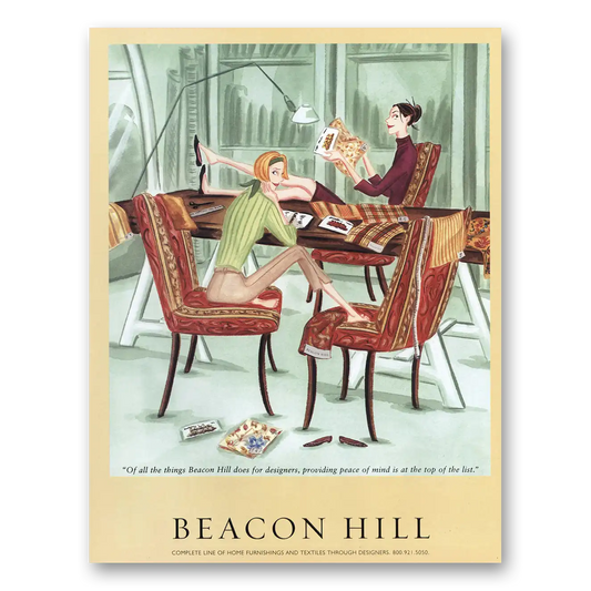 2000 Beacon Hill Providing Peace of Mind Top of the List Vintage Magazine Print Ad