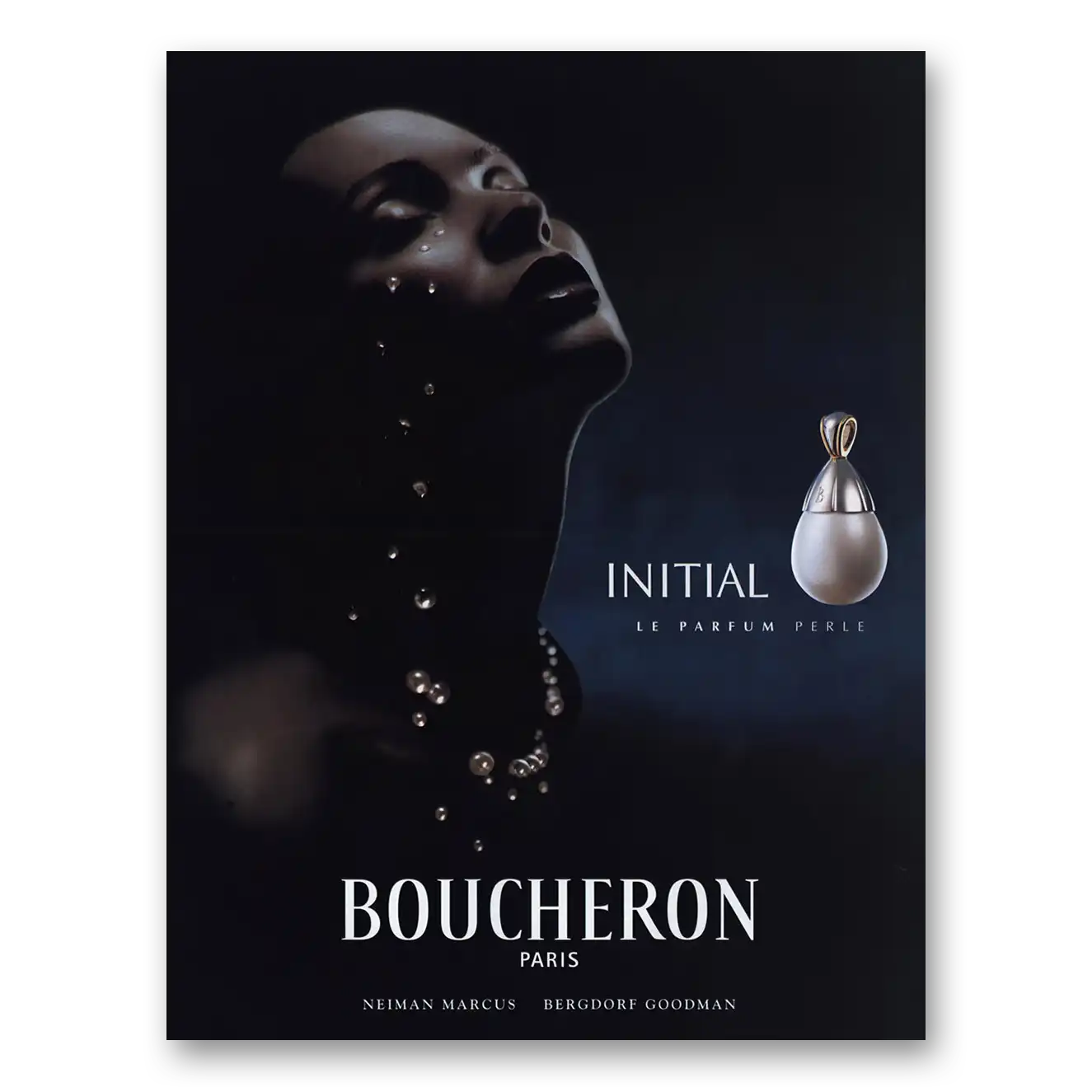 2000 Boucheron Paris Initial Le Parfum Perle Vintage Magazine Print Ad