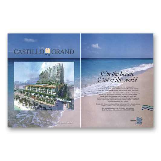 2000 Castillo Grand Fort Lauderdale Florida Vintage Magazine Print Ad