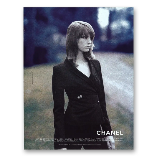 2000 Chanel SS 2000 Vintage Magazine Print Ad