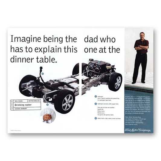 2000 Ford Imagine Being the Dad Explain This One Vintage Magazine Print Ad