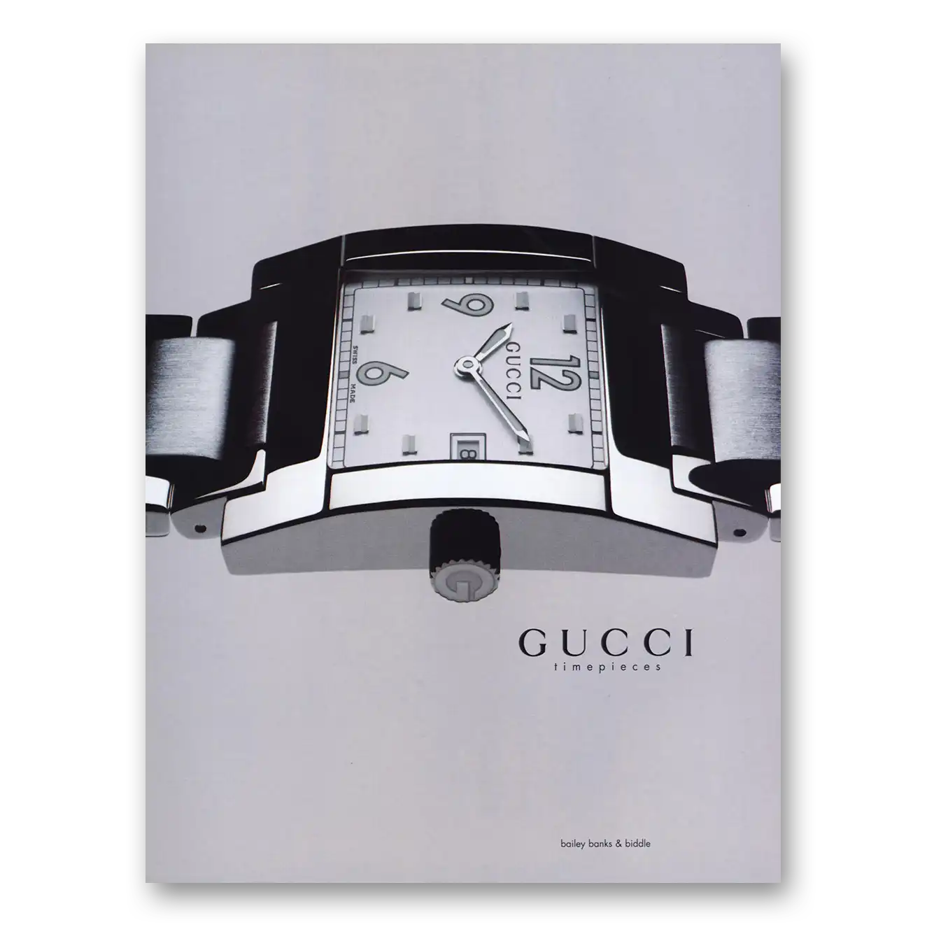 2000 Gucci Watches Timepieces Vintage Magazine Print Ad