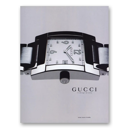 2000 Gucci Watches Timepieces Vintage Magazine Print Ad