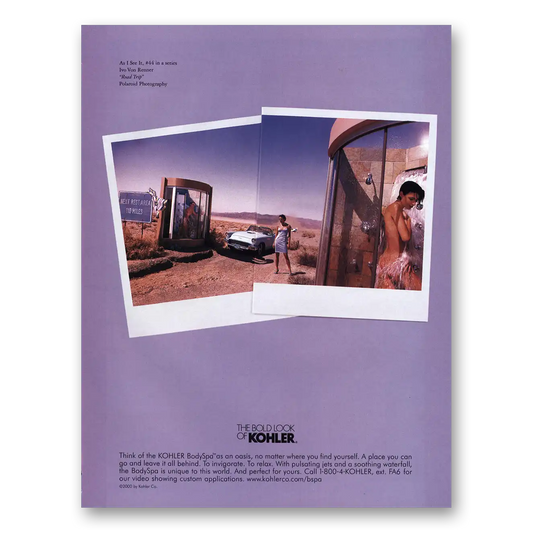 2000 Kohler Road Trip Vintage Magazine Print Ad