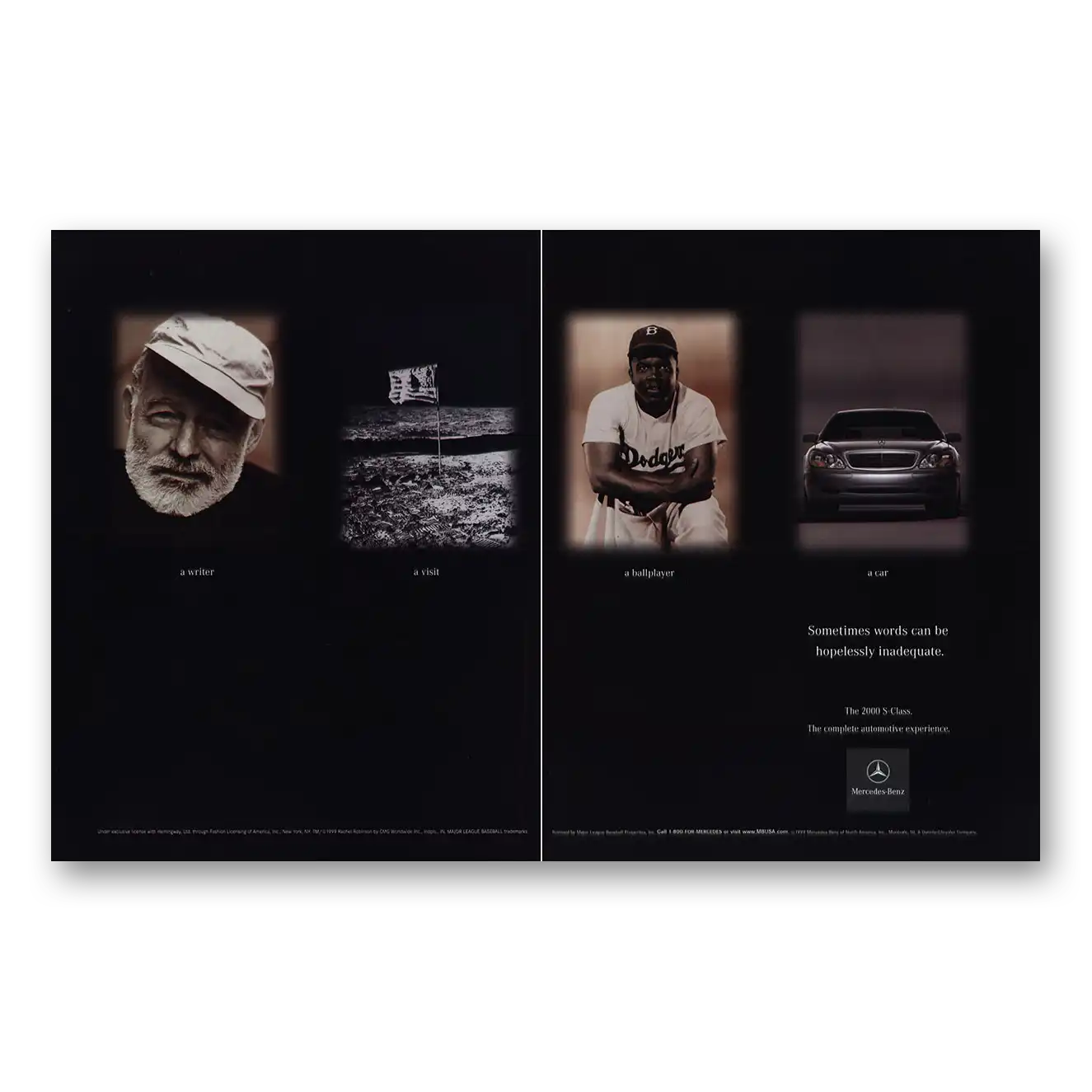 2001 Mercedes Benz S Class Words Can Be Hopelessly Inadequate Vintage Magazine Print Ad