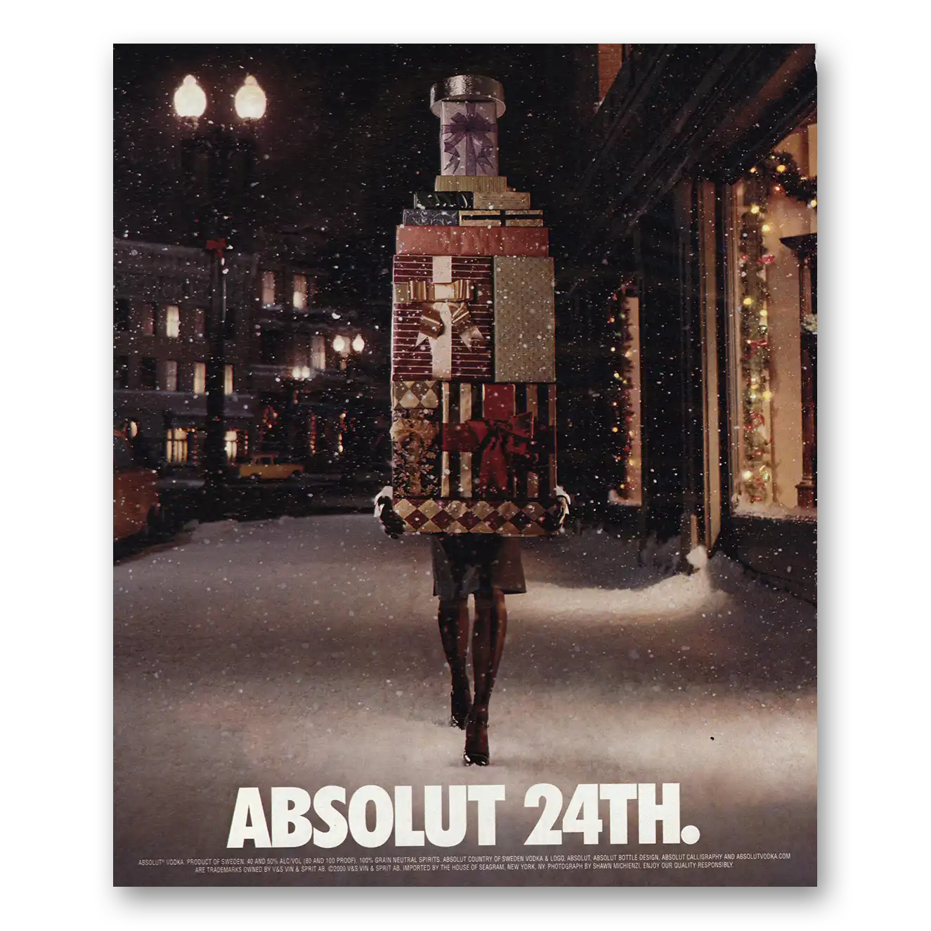 2001 Absolut Vodka Absolut 24th Vintage Magazine Print Ad