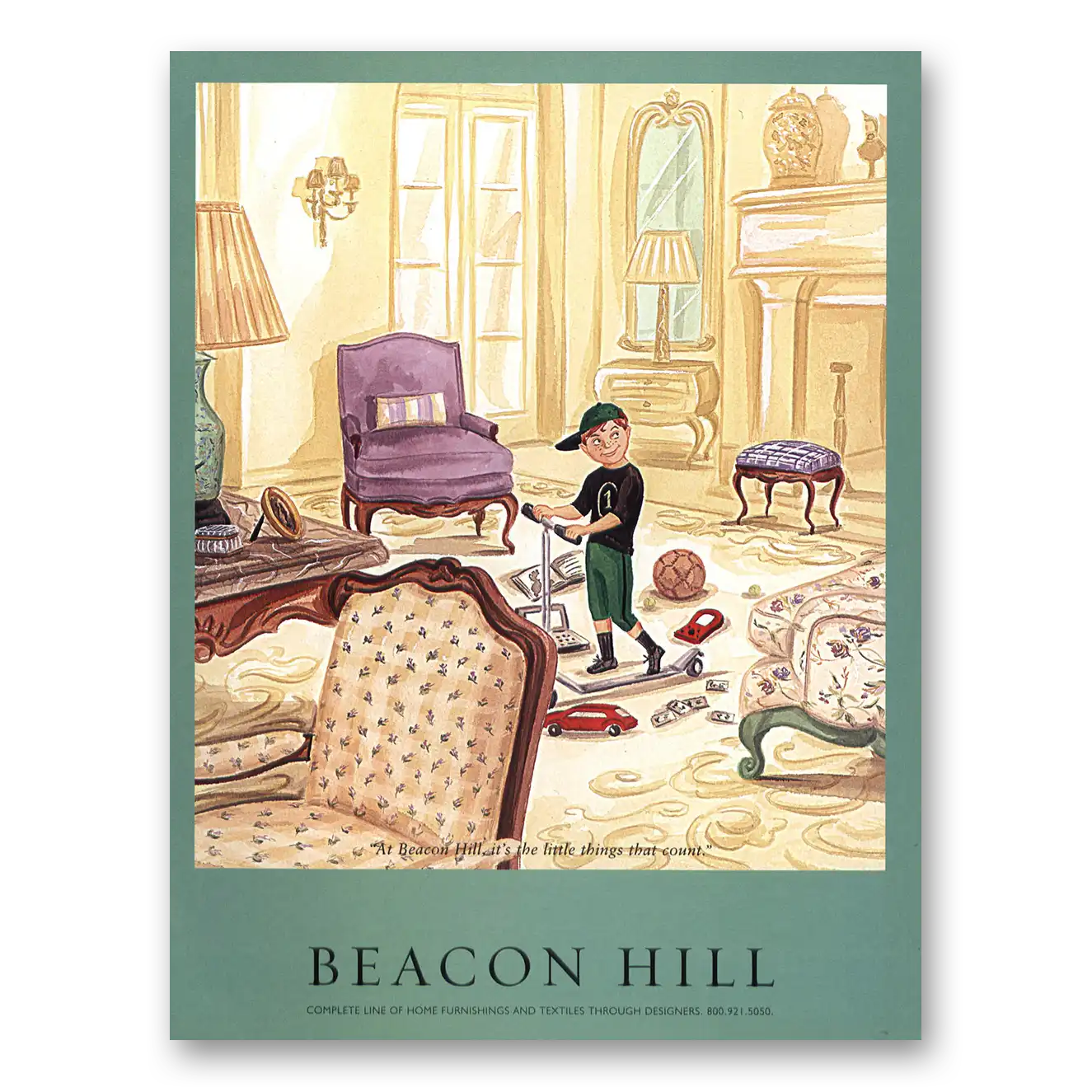 2001 Beacon Hill Little Things That Count Vintage Magazine Print Ad