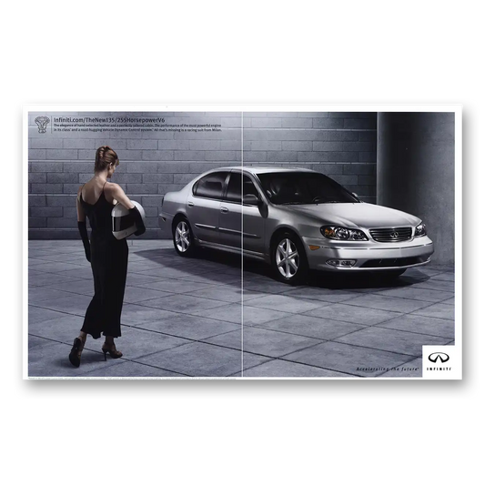 2002 Infiniti The New 135 Vintage Magazine Print Ad