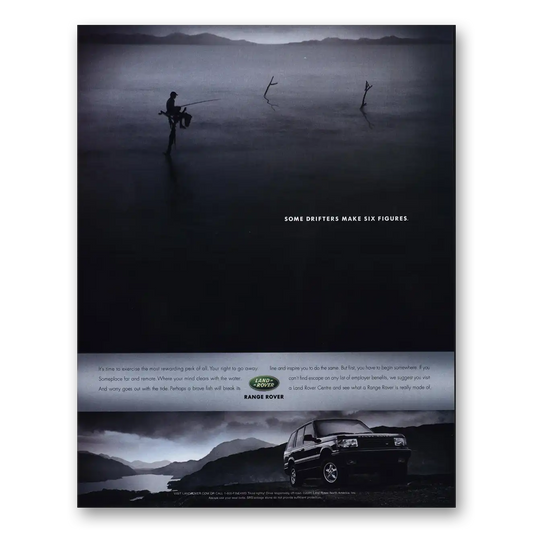 2001 Range Rover Some Drifters Make Six Figures Vintage Magazine Print Ad