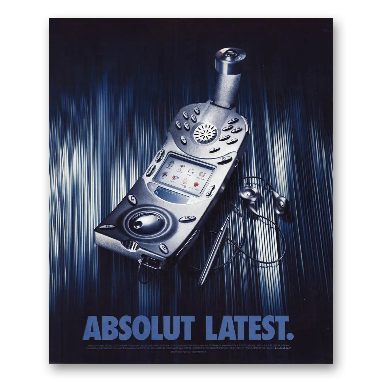 2002 Absolut Vodka Absolut Latest Vintage Magazine Print Ad