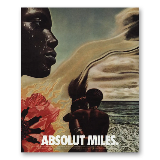 2002 Absolut Vodka Absolut Miles Vintage Magazine Print Ad