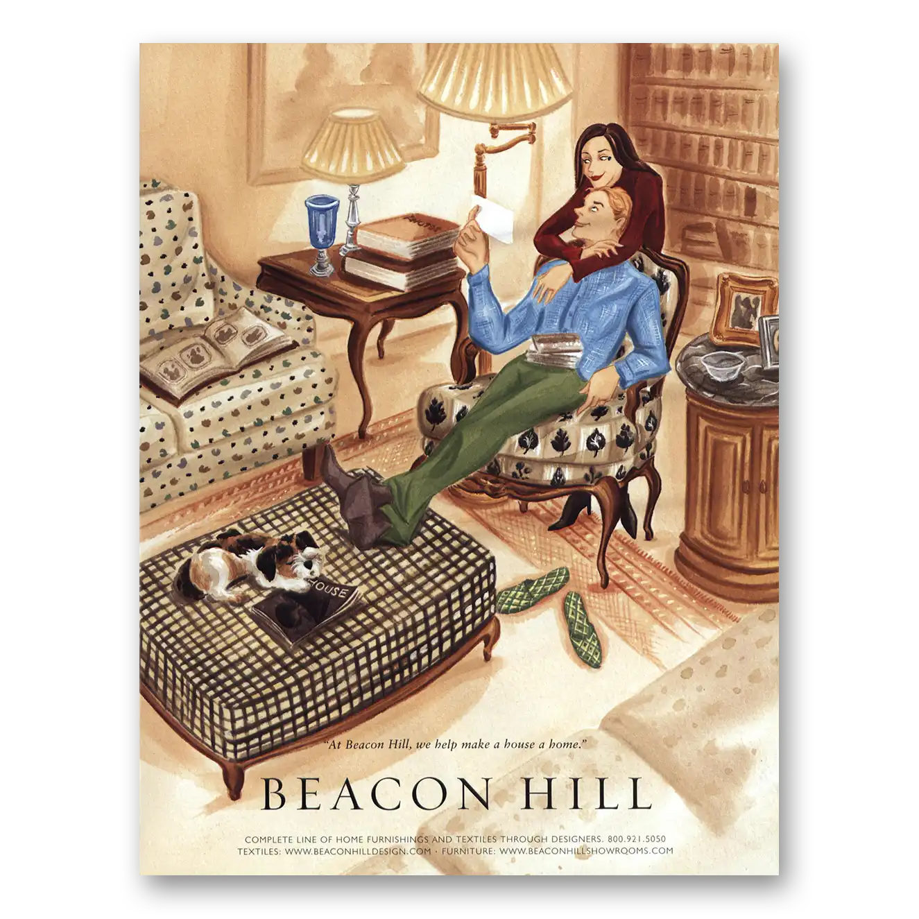 2002 Beacon Hill Make House Home Vintage Magazine Print Ad