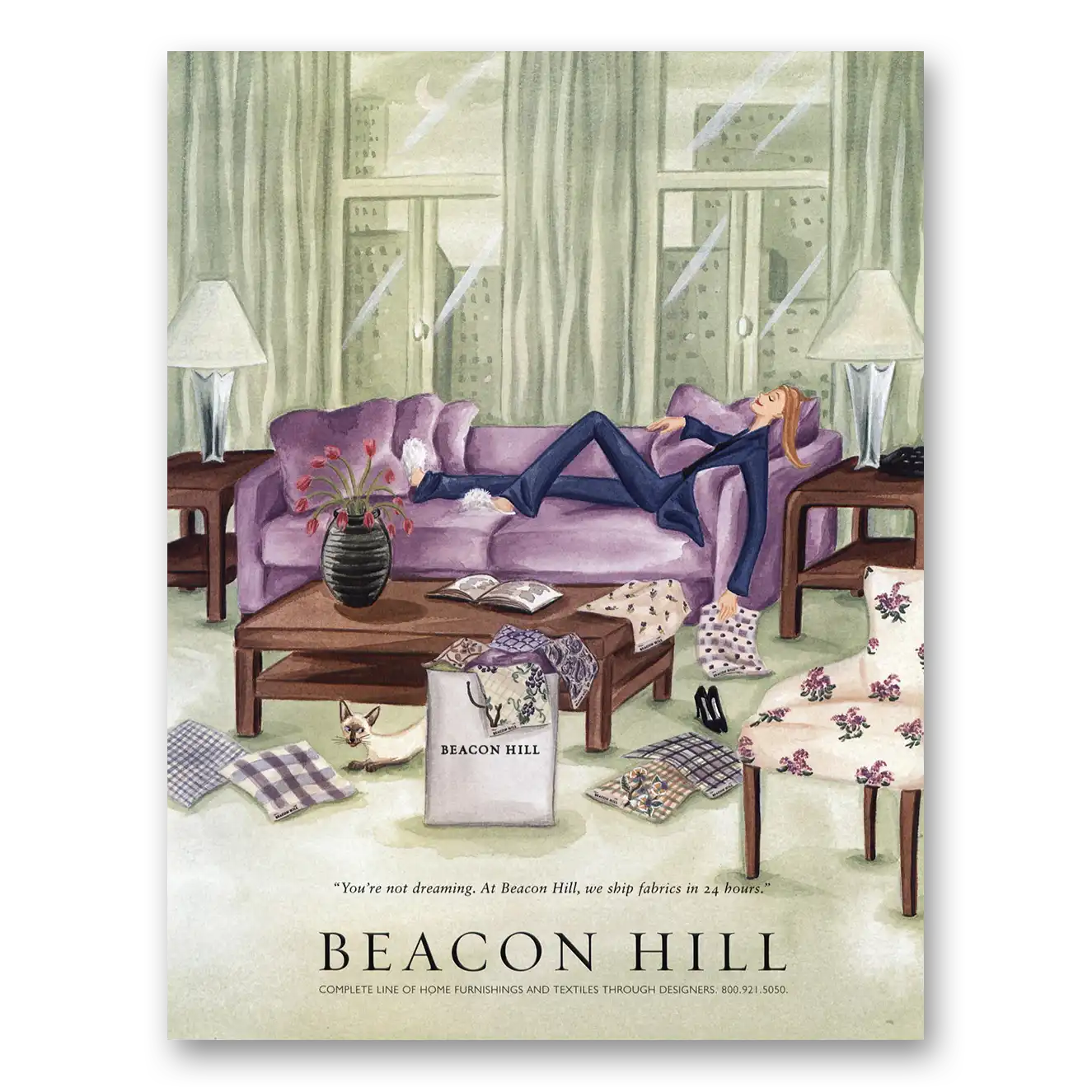 2002 Beacon Hill Not Dreaming Vintage Magazine Print Ad