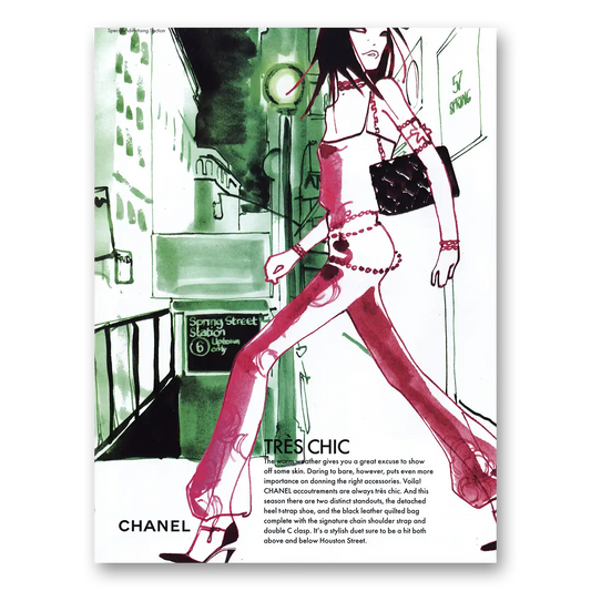 2002 Chanel Tres Chic Vintage Magazine Print Ad