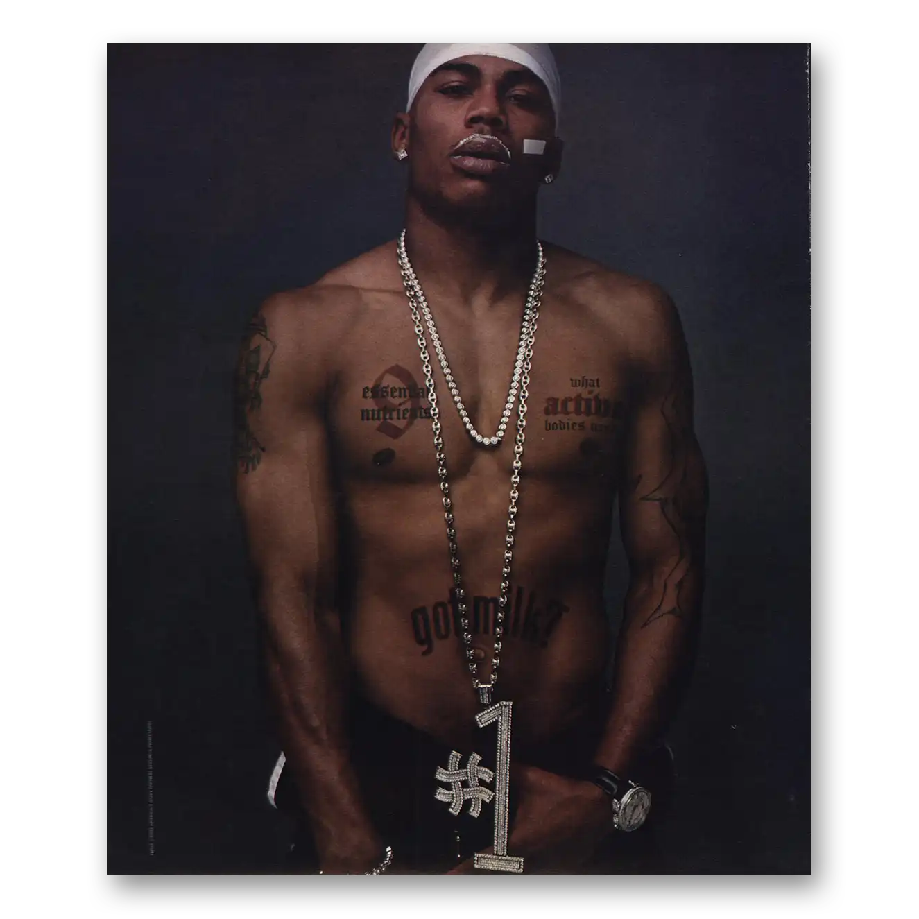 2002 Got Milk Nelly Vintage Magazine Print Ad