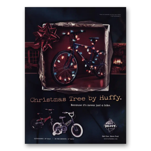 2002 Huffy Bikes Christmas Tree by Huffy Vintage Magazine Print Ad