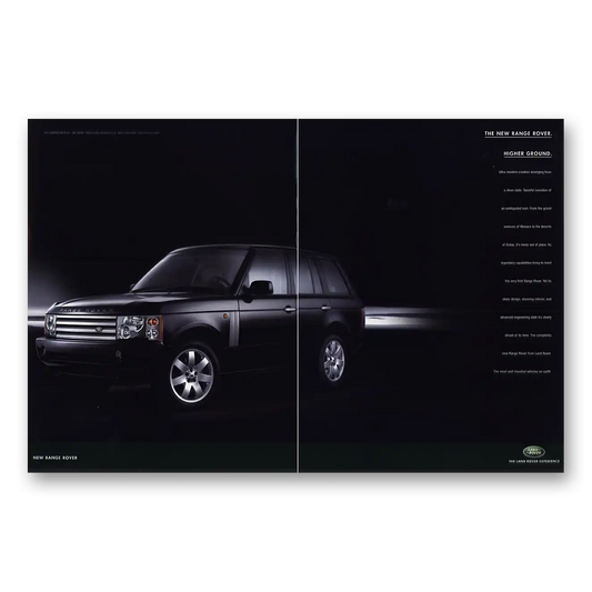 2002 Range Rover Higher Ground Vintage Magazine Print Ad