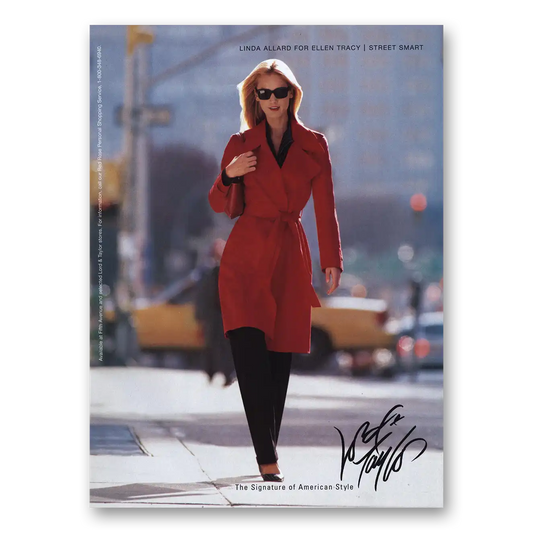 2002 Lord & Taylor Linda Allard for Ellen Tracy Vintage Magazine Print Ad