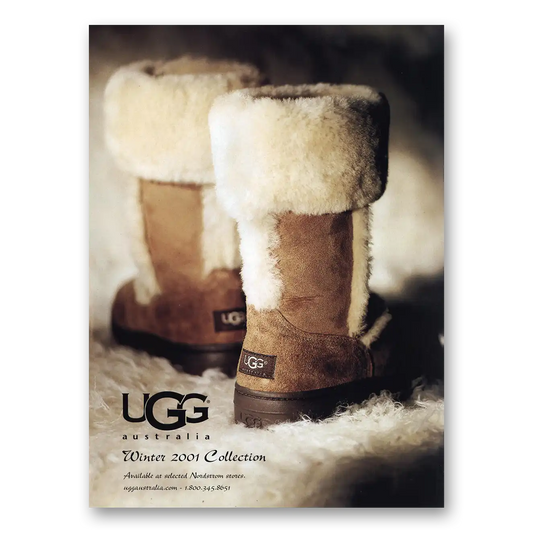 2002 Ugg Boots Australia Winter Collection Vintage Magazine Print Ad