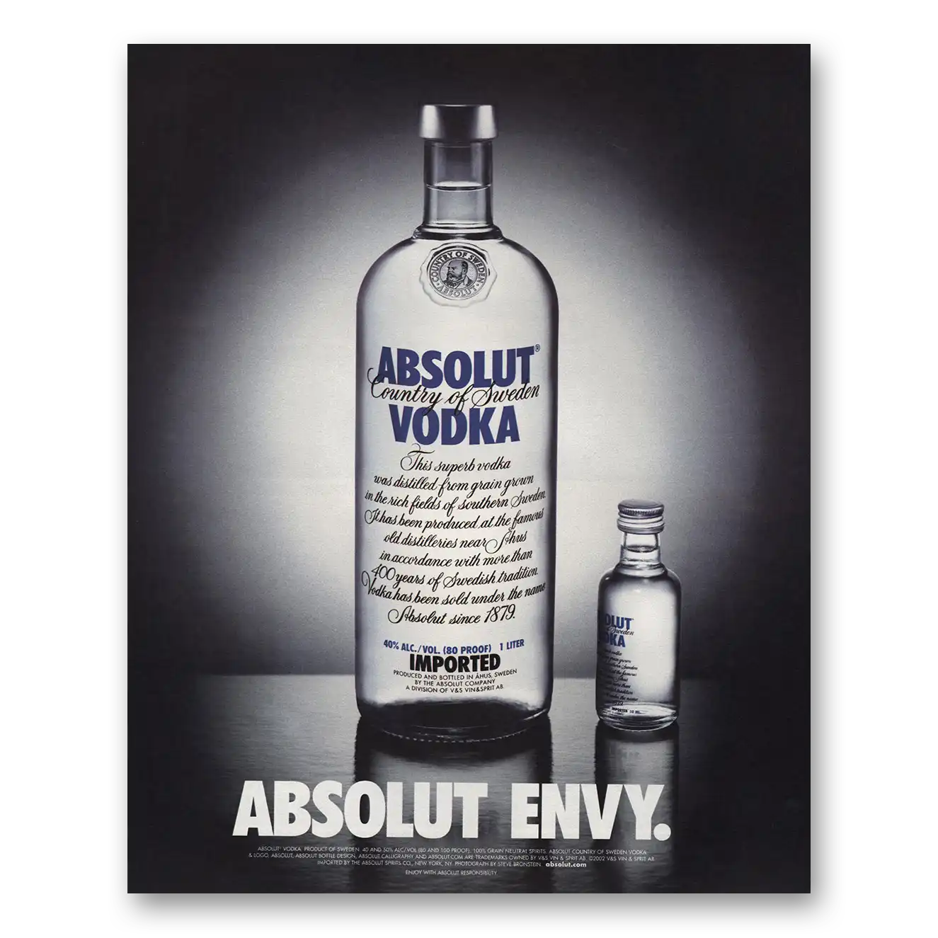 2003 Absolut Vodka Absolut Vodka Absolut Envy Vintage Magazine Print Ad