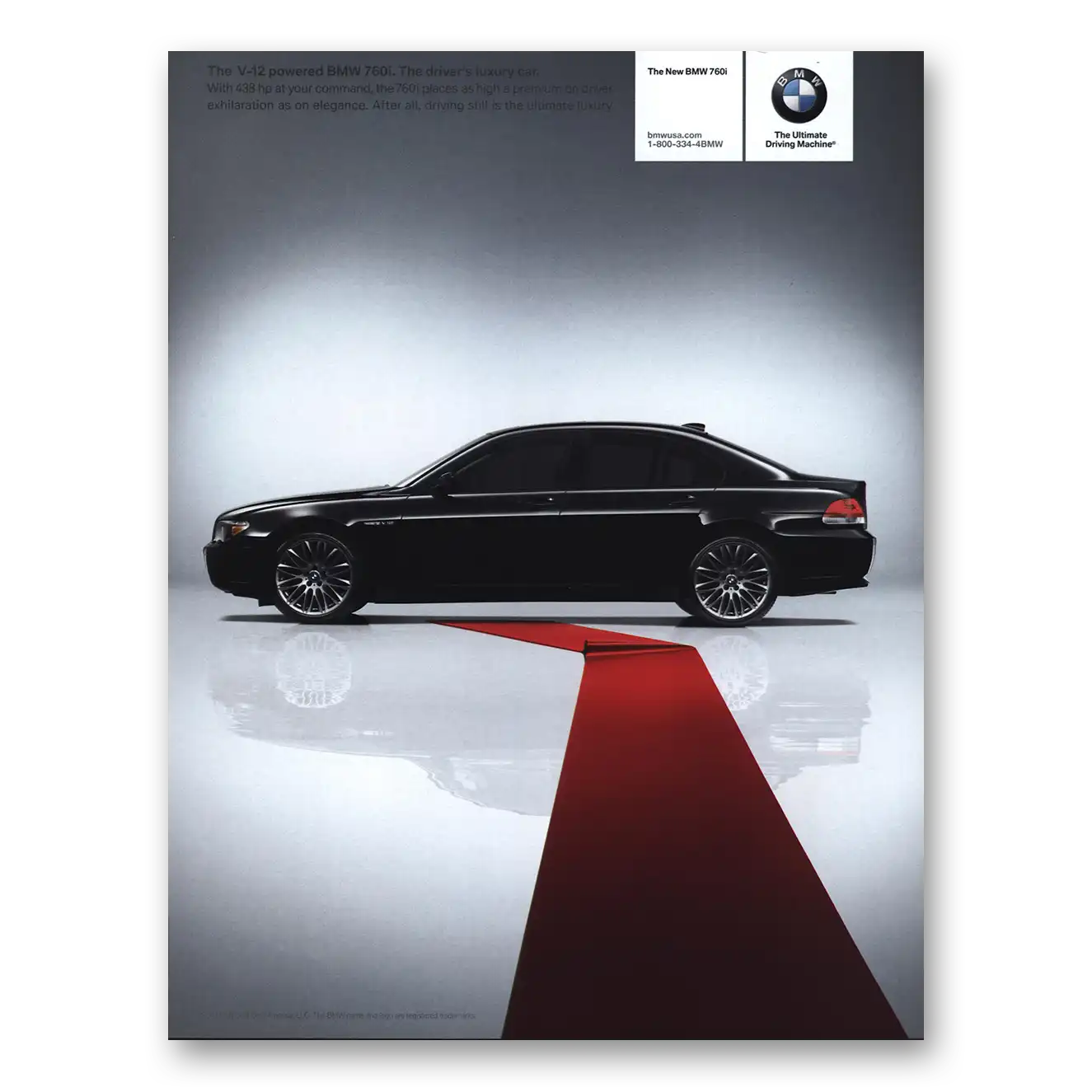 2003 BMW 7 Series Ultimate Driving Machine Vintage Magazine Print Ad