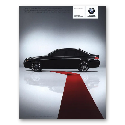 2003 BMW 7 Series Ultimate Driving Machine Vintage Magazine Print Ad