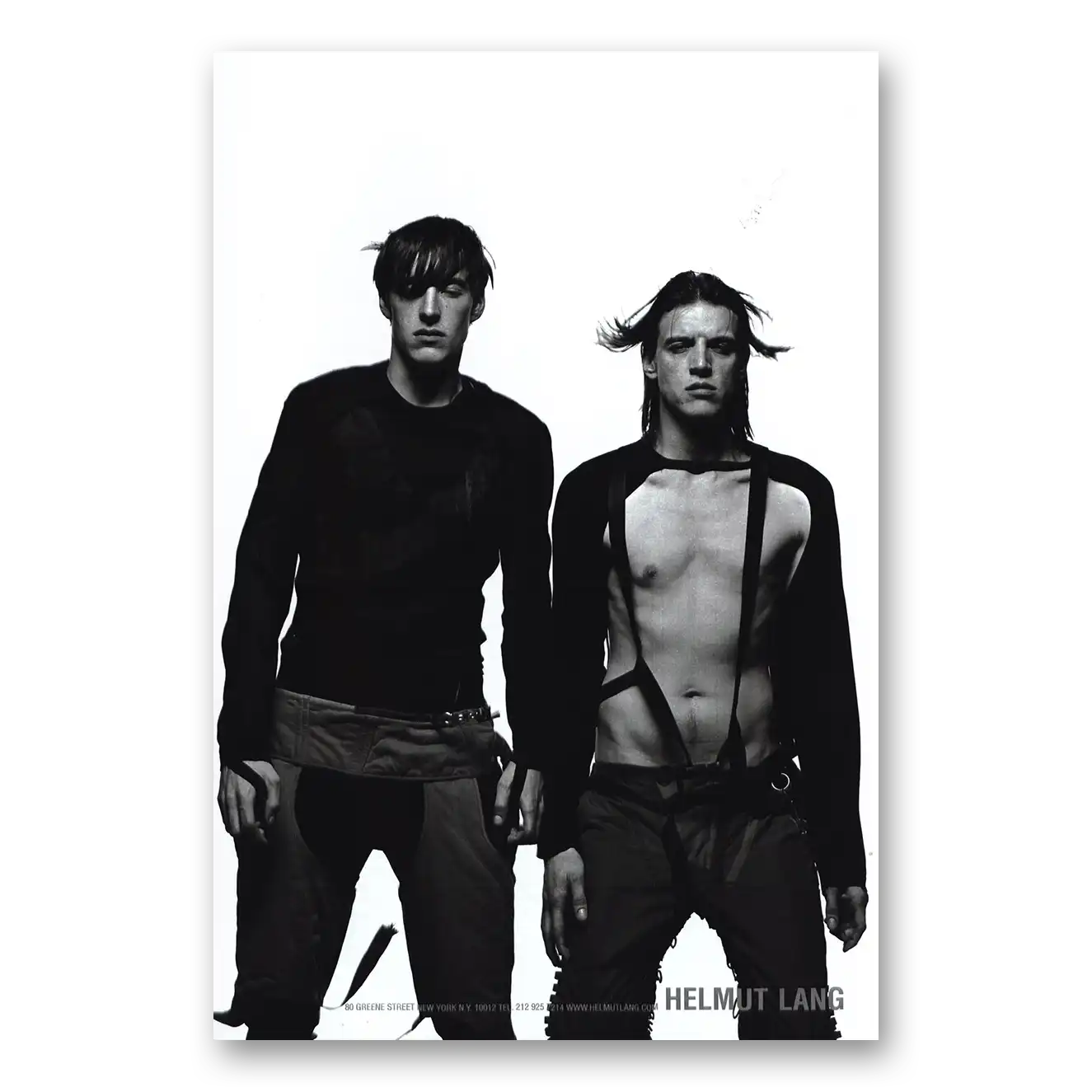 2003 Helmut Lang Mens Fashion Vintage Magazine Print Ad