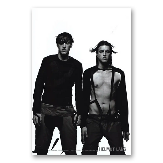 2003 Helmut Lang Mens Fashion Vintage Magazine Print Ad