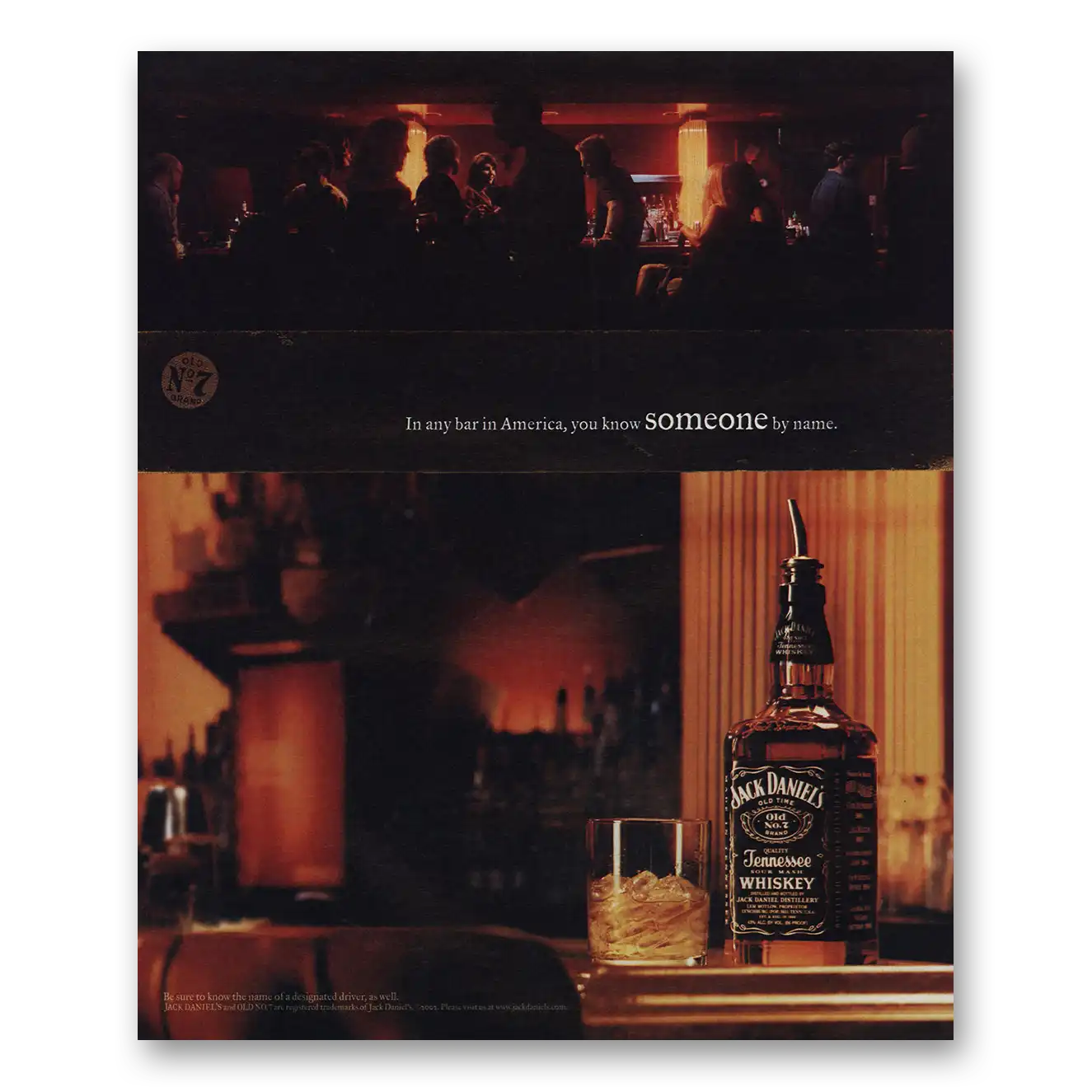 2003 Jack Daniels In Any Bar In America Vintage Magazine Print Ad