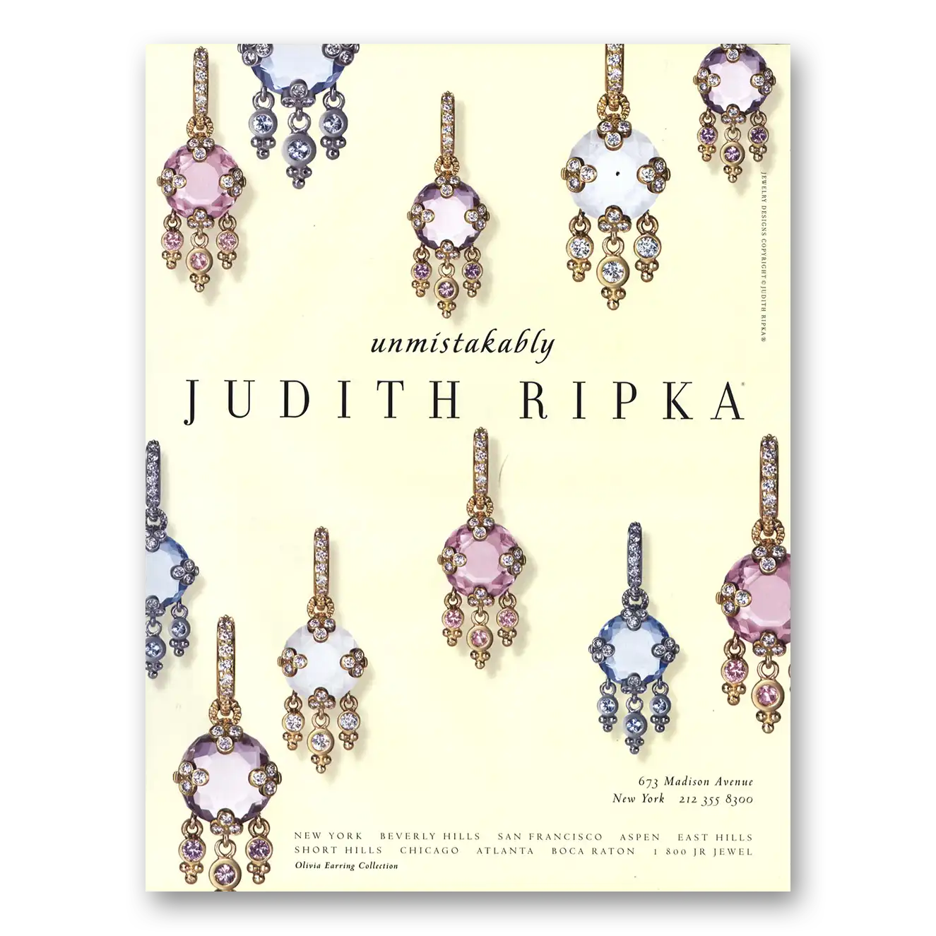 2003 Judith Ripka Unmistakably Vintage Magazine Print Ad