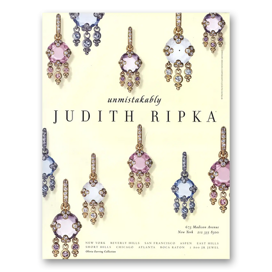 2003 Judith Ripka Unmistakably Vintage Magazine Print Ad