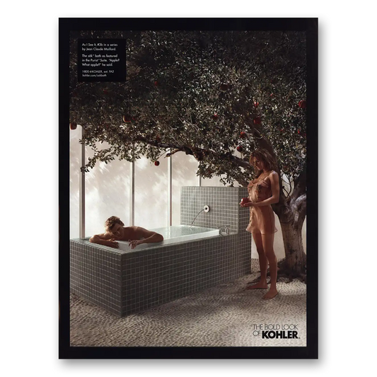 2003 Kohler Purist Suite Apple Vintage Magazine Print Ad