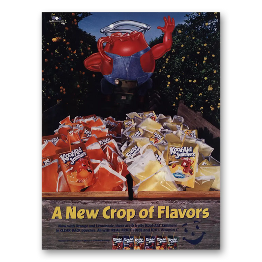 2003 Kool Aid New Crop of Flavors Vintage Magazine Print Ad