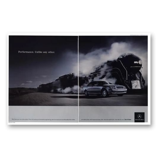 2003 Mercedes Benz Performance Unlike Any Other Vintage Magazine Print Ad