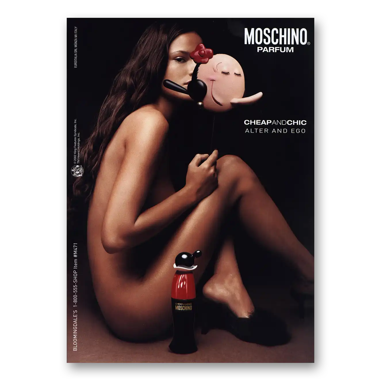 2002 Moschino Parfum Parfum Cheap and Chic Vintage Magazine Print Ad