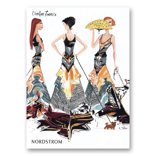 2002 Nordstrom Christian Lacroix Vintage Magazine Print Ad