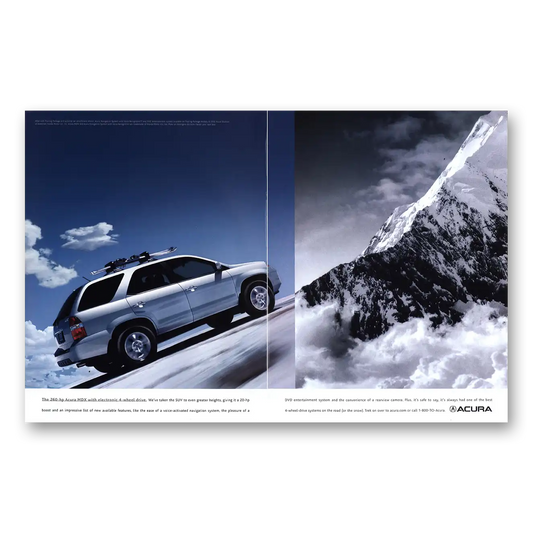 2004 Acura Taken SUV Even Greater Heights Vintage Magazine Print Ad