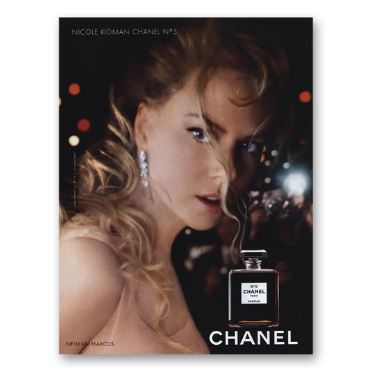 2004 Chanel No 5 Nicole Kidman Vintage Magazine Print Ad