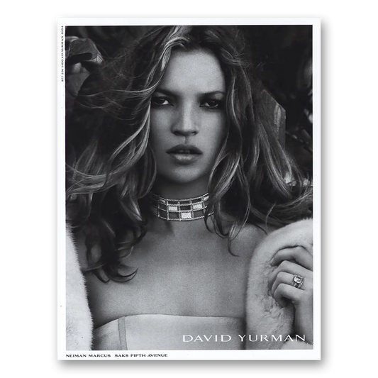 2004 David Yurman Kate Moss Vintage Magazine Print Ad