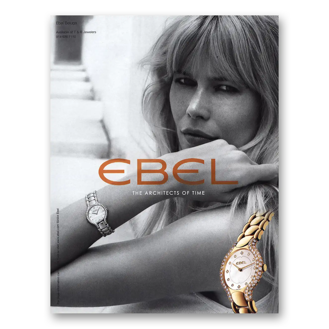 2004 Ebel Watch Architects of Time Vintage Magazine Print Ad