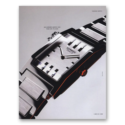 2004 Hermes Tandem Watch Has Time On Its Side Vintage Magazine Print Ad