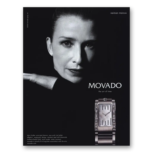 2004 Movado Watch Art of Time Vintage Magazine Print Ad