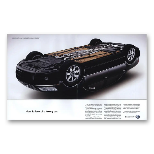 2004 Volkswagen Phaeton How To Look At a Luxury Car Vintage Magazine Print Ad