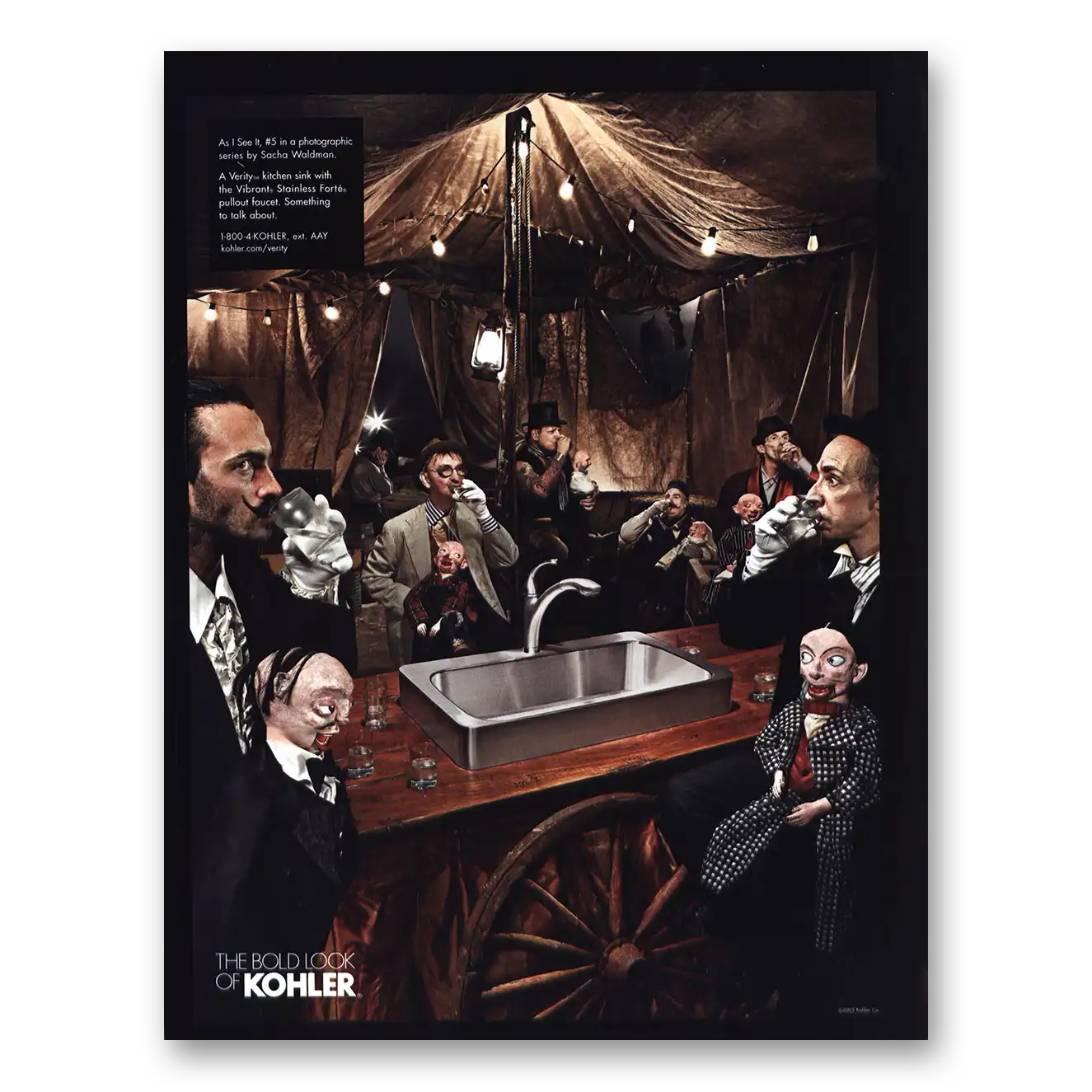 2005 Kohler Verity Kitchen Sink Vintage Magazine Print Ad