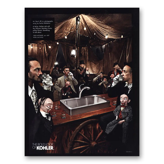 2005 Kohler Verity Kitchen Sink Vintage Magazine Print Ad