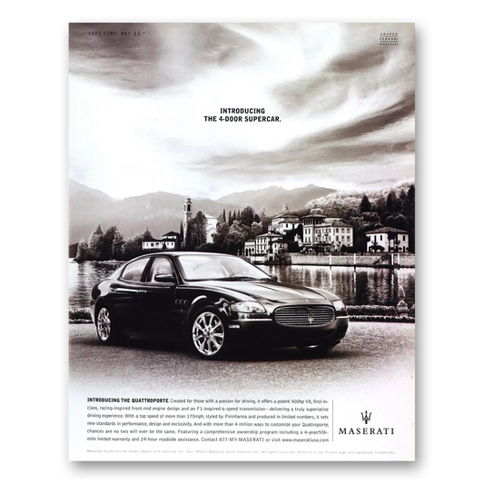 2005 Maserati Supercar Vintage Magazine Print Ad