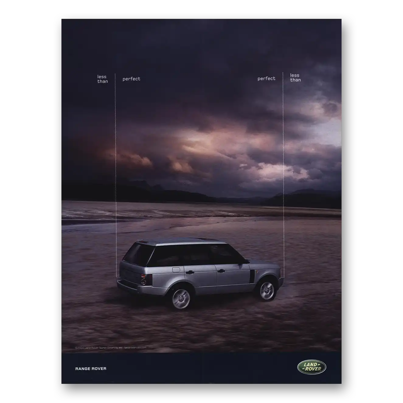 2004 Range Rover Less Than Perfect Vintage Magazine Print Ad