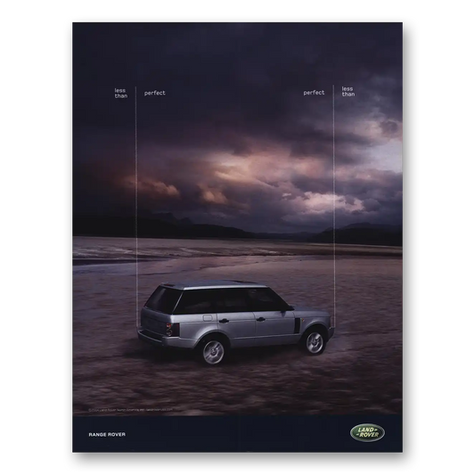 2004 Range Rover Less Than Perfect Vintage Magazine Print Ad