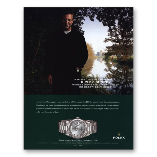 2005 Rolex Oyster Perpetual Ripley Surrey Vintage Magazine Print Ad